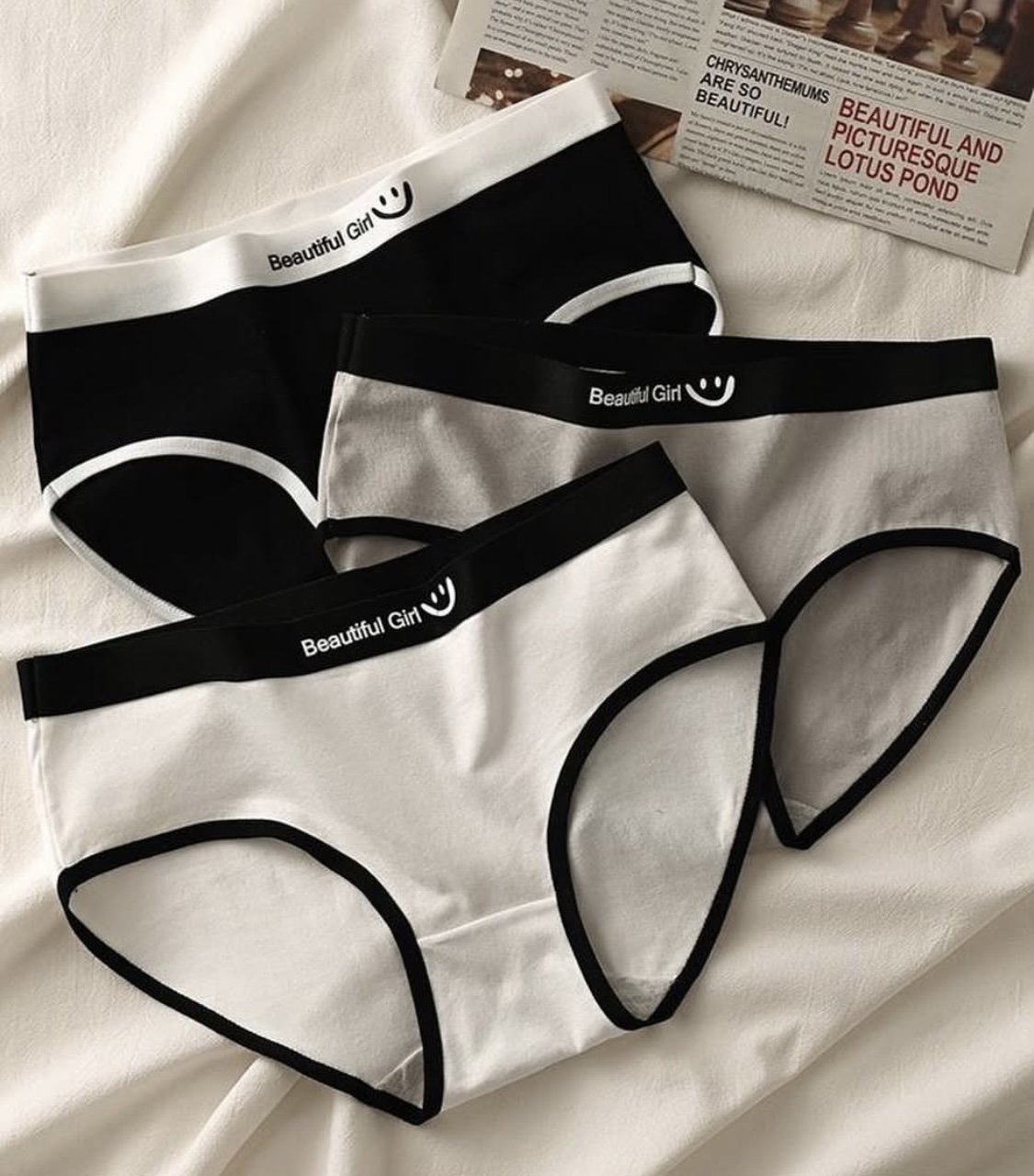 شورت نخی طرح لبخند