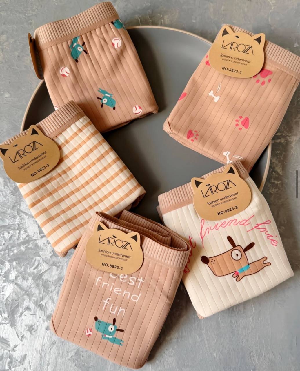 شورت نخی فانتزی طرح friend 🦴