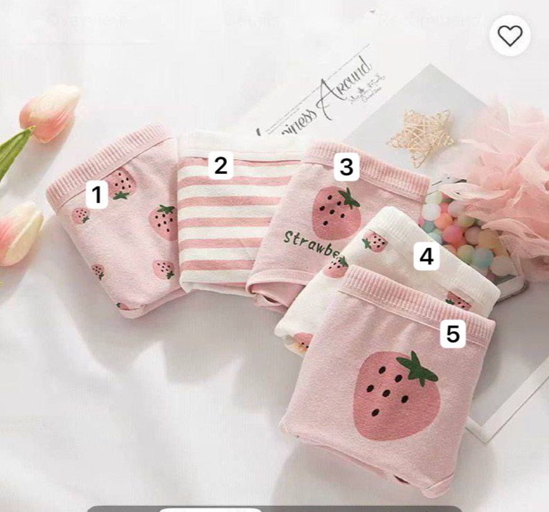 شورت نخی عروسکی xl طرح توت فرنگی 🍓