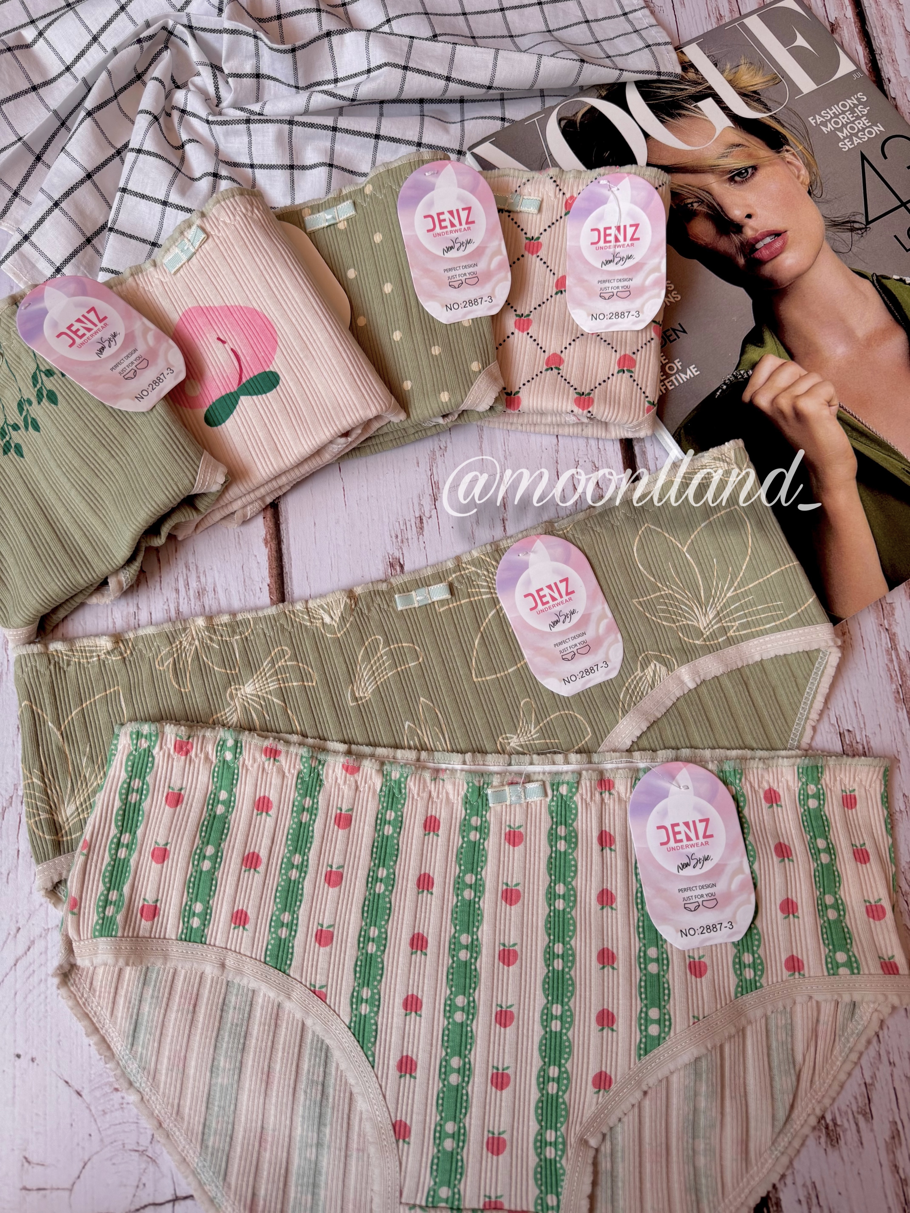 شورت نخی عروسکی سایز 2xl طرح هلو 🍑