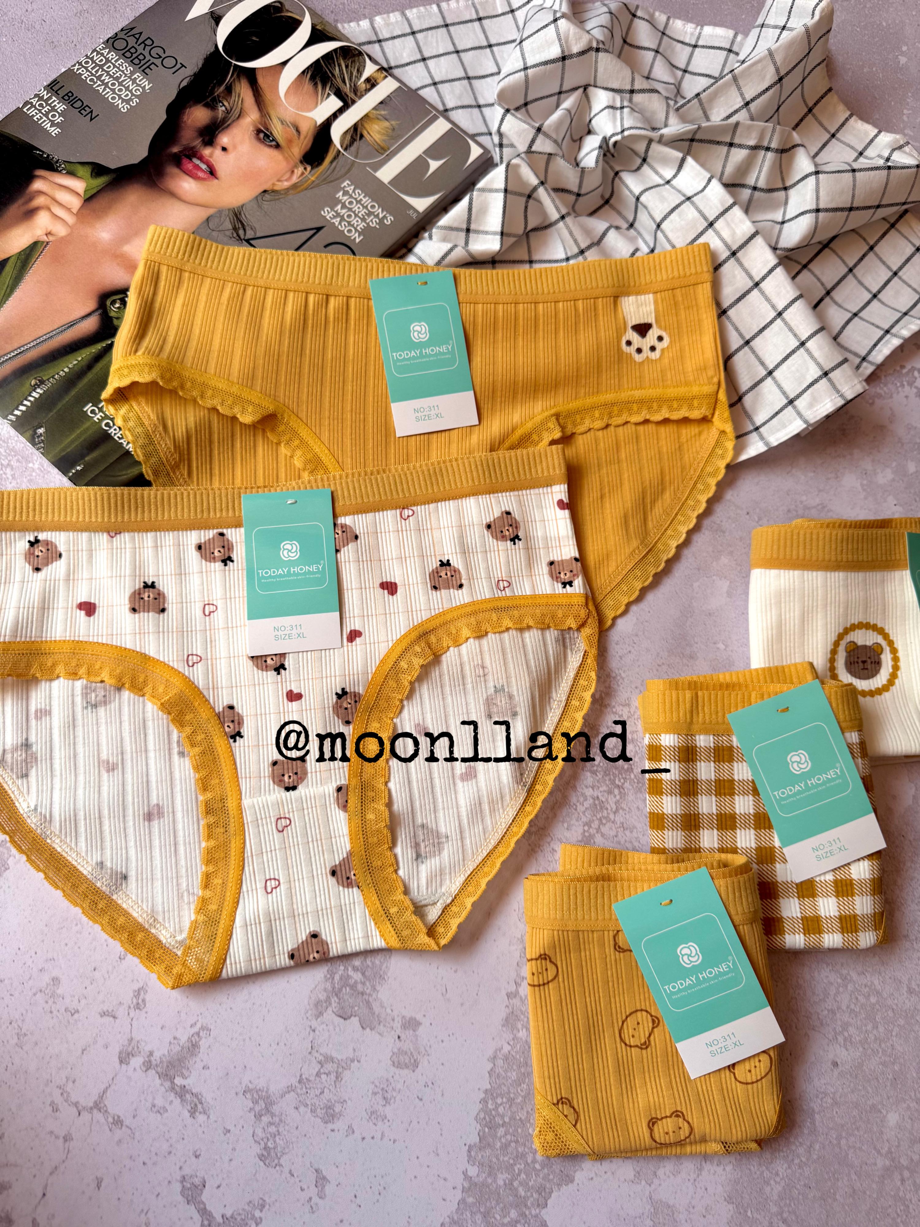 شورت زنانه نخی عروسکی سایز Xl طرح teddy bear 🧸💛