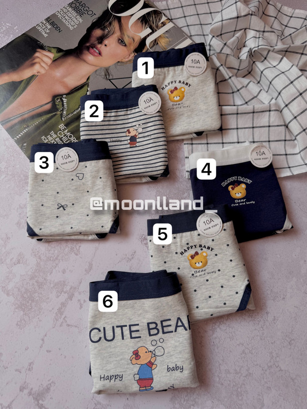 شورت نخ پنبه عروسکی سایز Xl طرح cute bear🧸🌊