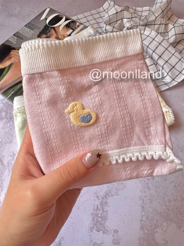 شورت نخ پنبه عروسکی سایز Xl طرح اردک🪿