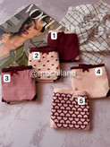 شورت نخ پنبه عروسکی سایز لارج زرشکی