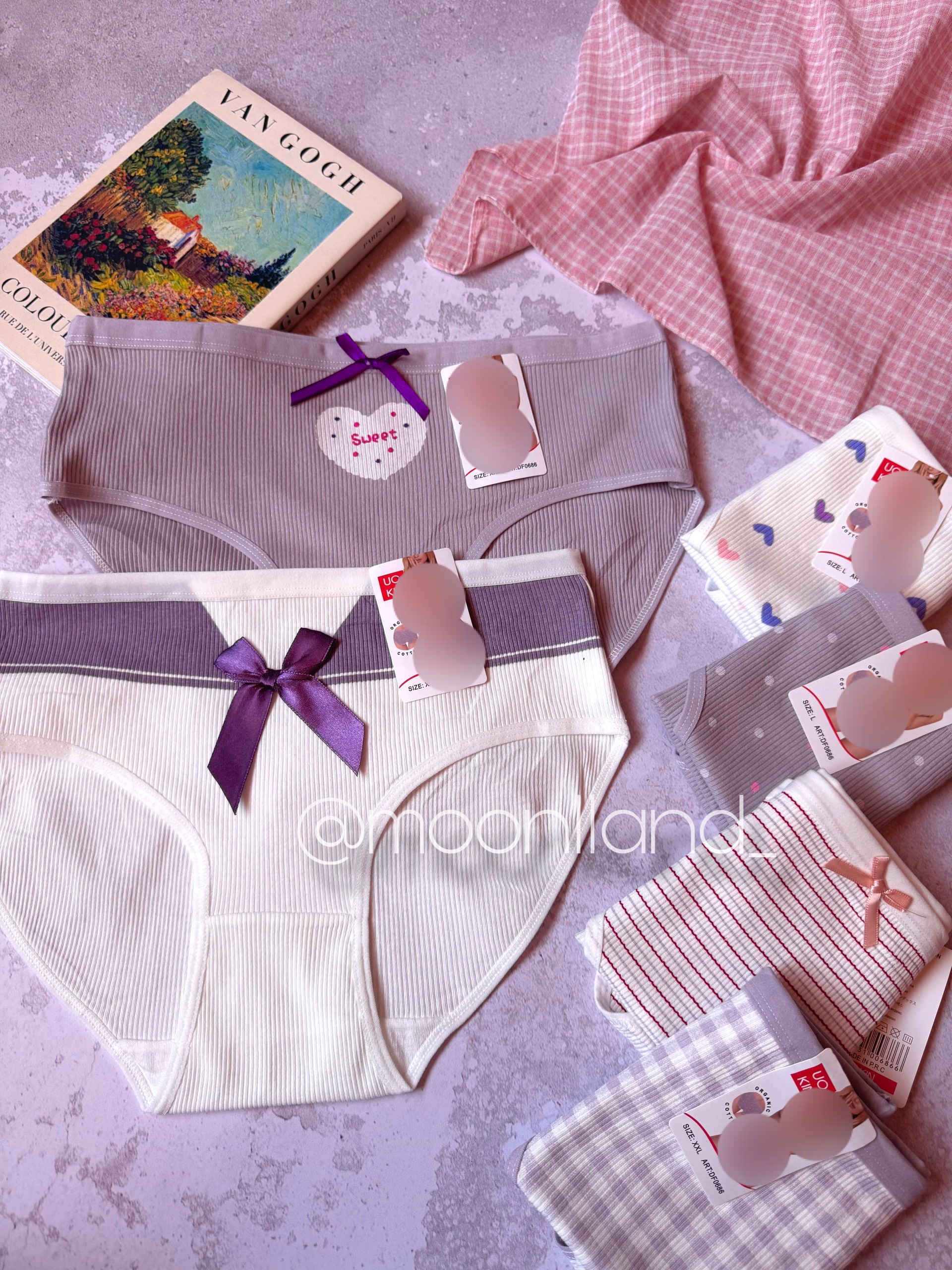 شورت نخی کبریتی عروسکی یوکین سایزبندی 34-44 طرح پاپیون بنفش 🎀💜
