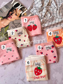 شورت نخی عروسکی سایز 3xl تم توت فرنگی 🍓