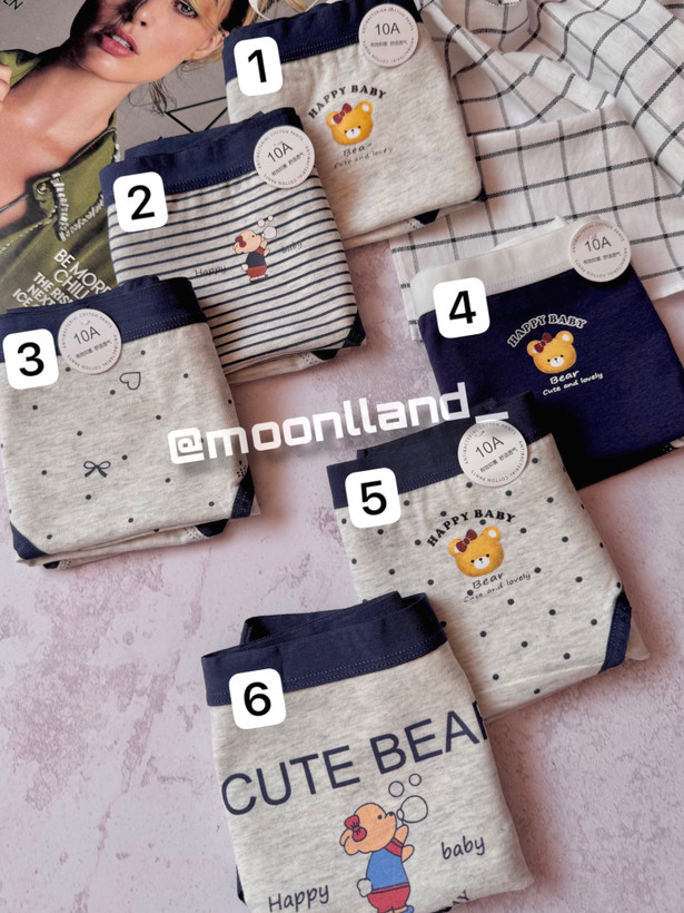 شورت نخ پنبه عروسکی سایز Xl طرح cute bear 🐻